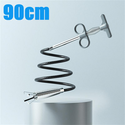60/90/160/200/300cm Csatornacső feloldó Snake Spring Pipe kotrási eszköz Konyha Fürdőszoba Csatornatisztító Eszközök Otthoni kiegészítők