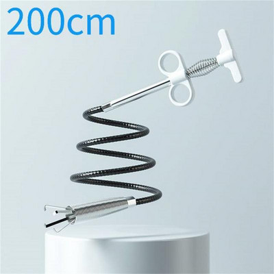 60/90/160/200/300cm Csatornacső feloldó Snake Spring Pipe kotrási eszköz Konyha Fürdőszoba Csatornatisztító Eszközök Otthoni kiegészítők