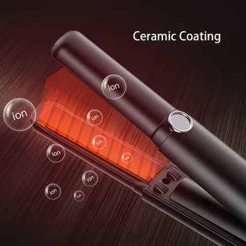 Мини преса за коса USB презареждане Безжичен керамичен инструмент за оформяне Маша Плоска суха преса 2022 Нова маша за коса