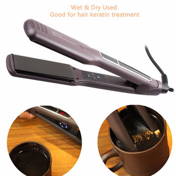 Curling lron Salon Professional Hair Straight or Curls Wet & Dry Electric Flat σίδερο πλωτές κεραμικές πλάκες Εργαλείο styling μαλλιών