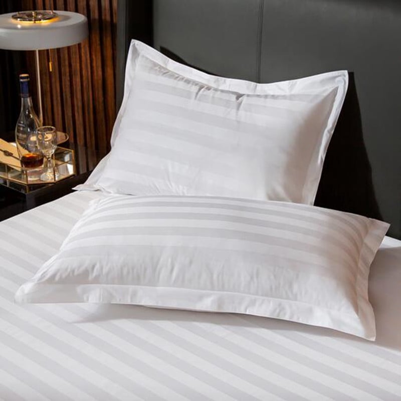 2db/Szett Luxus 100% Egypt Cotton Embroidery 5 csillagos Hotel Párnahuzatok párnahuzat Fehér párnahuzat egy pár 50*80 55*85cm