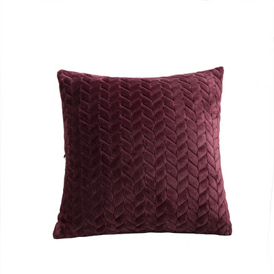 MACT Corduroy Soft dekoratív négyzet alakú párnahuzat egyszínű párnahuzat terasz kanapéhoz Modern Leaves párnahuzat 45x45cm