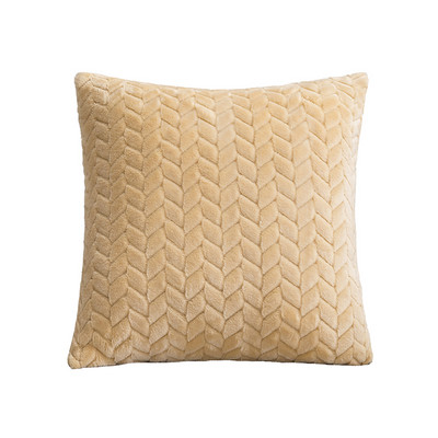 MACT Corduroy Soft dekoratív négyzet alakú párnahuzat egyszínű párnahuzat terasz kanapéhoz Modern Leaves párnahuzat 45x45cm