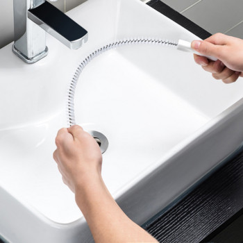 45 см/65 см Гъвкав дренаж Hair Snake Clog Remover Мивка Вана за почистване на баня Дренажна четка Драгиране на канализационни тръби Инструменти за почистване
