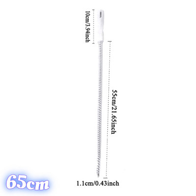 45cm/65cm Fleksibilni odvod Hair Snake Clog Remover Umivaonik Čistač kupaonske kade Četka za odvod Odvodna cijev Alat za čišćenje jaružanja