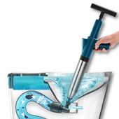 Besplatna dostava Klip za WC školjku Stroj za jaružanje cijevi na napuhavanje Otčepljujte kanalizacijski sudoper Kućanski visokotlačni pneumatski alat