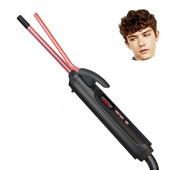 3/8 inčni mali rotirajući uvijač za kosu 9 mm Spin uvijač za kosu tanki štapić za uvijanje kose za mušku kratku kosu keramička muška kosa zatalasana