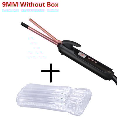 3/8 inčni mali rotirajući uvijač za kosu 9 mm Spin uvijač za kosu tanki štapić za uvijanje kose za mušku kratku kosu keramička muška kosa zatalasana