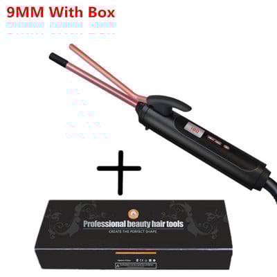 3/8 inčni mali rotirajući uvijač za kosu 9 mm Spin uvijač za kosu tanki štapić za uvijanje kose za mušku kratku kosu keramička muška kosa zatalasana