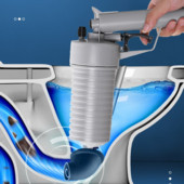 Dragă țevi canalizare dragă toaletă instrument de uz casnic țeavă de dragare de înaltă presiune a blocat un pistol prin artefact Deblocator de canalizare