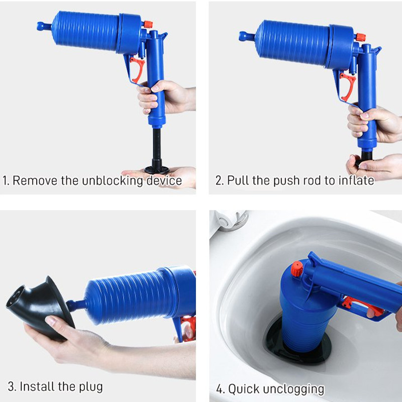 Dragă țevi canalizare dragă toaletă instrument de uz casnic țeavă de dragare de înaltă presiune a blocat un pistol prin artefact Deblocator de canalizare