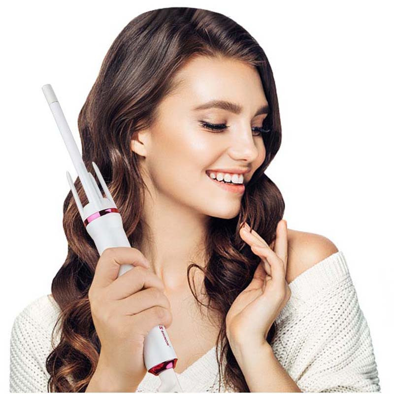 SONOFLY 9mm automatinis plaukų suktukas 3 temperatūros reguliuojamos lazdelės bangos kriaušės gėlės garbanojimo geležis Profesionalūs formavimo įrankiai SH-8608