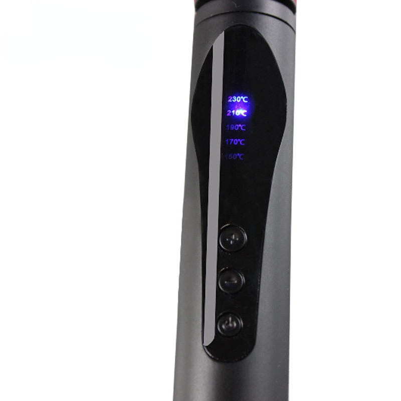Besisukantis garbanojimo geležis Profesionalus keraminis plaukų suktukas LED lazdelės suktukai plaukų formavimo įrankiai 240V EU lizdas