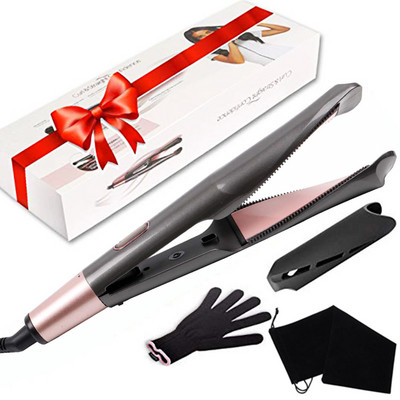 Plaukų suktukas ir plaukų tiesintuvas 2 viename daugiafunkciniai tiesinamieji geležies turmalino keraminiai garbanojimo geležies plaukų formavimo įrankiai