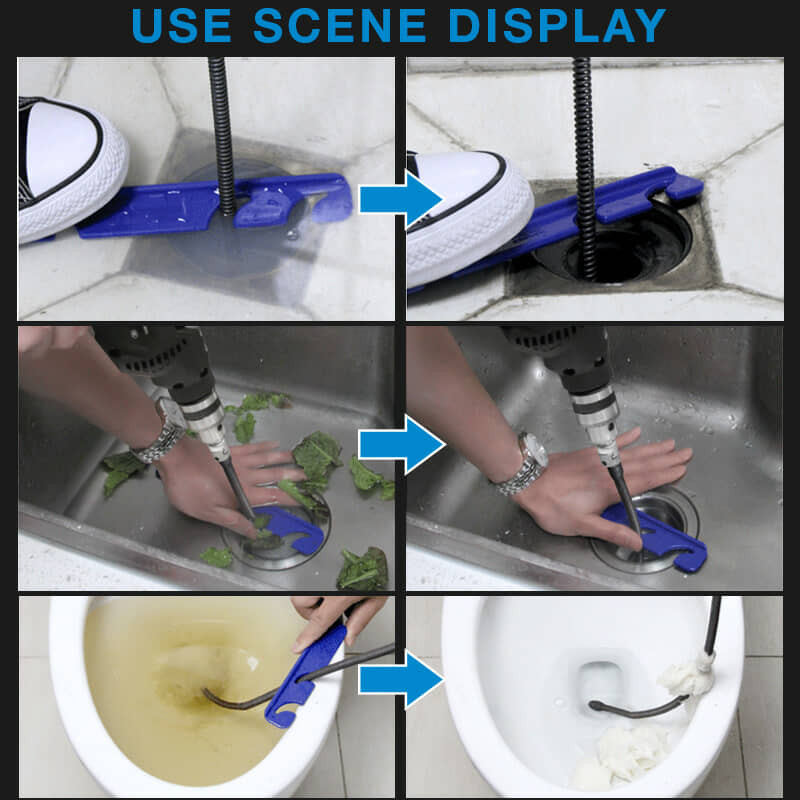 Kanalizacijos gilinimo spyruoklinis elektrinis gręžtuvas kanalizacijos valytuvas mašinos prailginimas kanalizacijos vamzdžių žemsiurbės valymo spyruokliniai vamzdynų valymo įrankiai