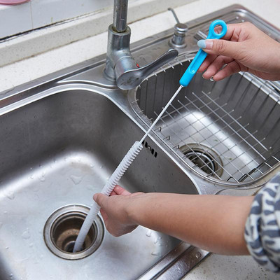 Home Bendable Sink Tub Toilet Dredge Pipe Snake Brush Tools Bathroom Kitchen Accessories Sewer Cleaning Brush pipe dredge
