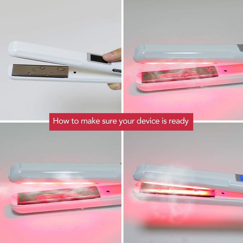 Professzionális Cold Flat Iron Hajkezelő Styler Therapy kondicionáló eszköz A sérült haj helyreállítása Ultrahangos infravörös vasalók