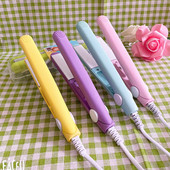 augstas kvalitātes mini matu taisnotājs mini dzīvoklis dzelzs bezvadu usb ruļļi 25w ceļojošie matu taisnotāji