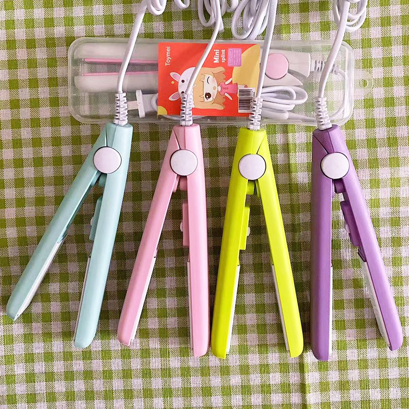 augstas kvalitātes mini matu taisnotājs mini dzīvoklis dzelzs bezvadu usb ruļļi 25w ceļojošie matu taisnotāji