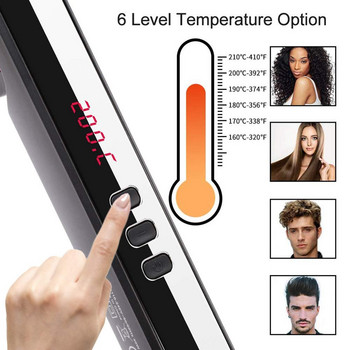 Βούρτσα ισιώματος μαλλιών 2021 Ηλεκτρική ζεστή χτένα ισιώματος Οθόνη LCD Θερμαντικό σίδερο μαλλιών χτένα ισιώματος ανδρική βούρτσα για γένια