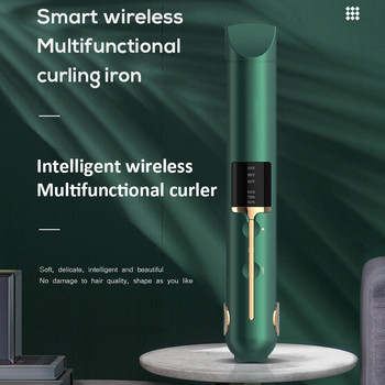 Ασύρματο Μίνι ισιωτικό μαλλιών Κεραμικό πιάτο γρήγορης θέρμανσης Επίπεδα σίδερα Εργαλείο styling ισιώματος αρνητικών ιόντων Φόρτιση USB