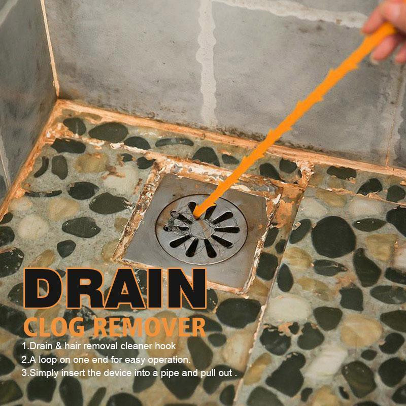 Kriauklės užsikimšimo šalinimo priemonė kabliukas Vonios grindys Kanalizacijos žemsiurbė virtuvė Vonios kambarys Pašalinti kanalizacijos užsikimšimą Plastikinis kablio žemsiurbės valymo įrankis