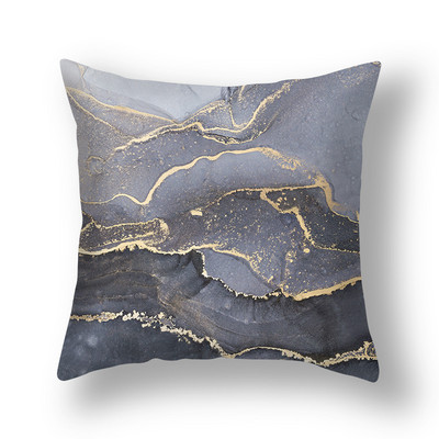 Szürke arany színű márvány párnahuzat Bloom Rock mintás poliészter párnahuzat 45x45 cm kanapé hálószoba patchwork párnahuzat