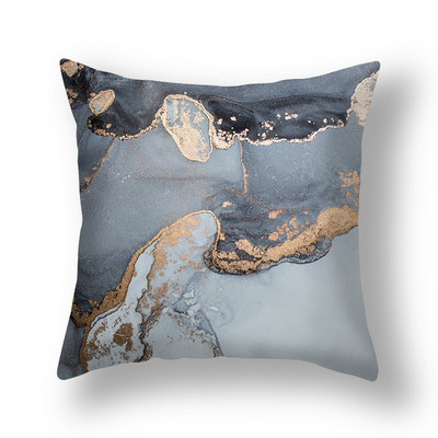 Szürke arany színű márvány párnahuzat Bloom Rock mintás poliészter párnahuzat 45x45 cm kanapé hálószoba patchwork párnahuzat