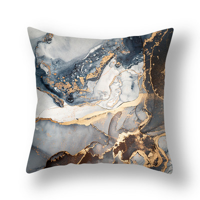 Szürke arany színű márvány párnahuzat Bloom Rock mintás poliészter párnahuzat 45x45 cm kanapé hálószoba patchwork párnahuzat