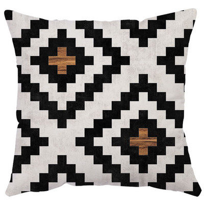 Ins Stripe Lattice geomeetriline padjapüür Magamistoa Diivani Padjapüür 45x45cm Kohandatud lühike plüüs ruudukujuliste padjapüüride sisustus