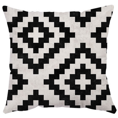 Ins Stripe Lattice geomeetriline padjapüür Magamistoa Diivani Padjapüür 45x45cm Kohandatud lühike plüüs ruudukujuliste padjapüüride sisustus
