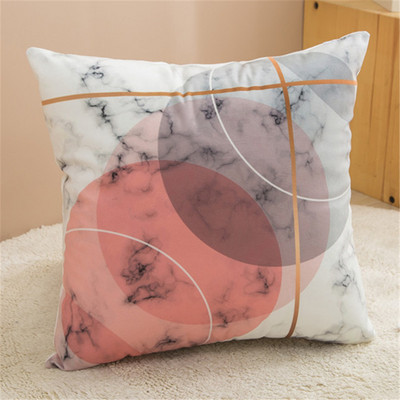 45 cm Modern Simple Marmură Lac Albastru Geometric Marmură Husă de pernă Decor canapea pentru casă Față de pernă Husă de pernă pentru dormitor Decorații