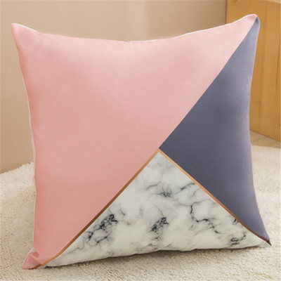 45 cm Modern Simple Marmură Lac Albastru Geometric Marmură Husă de pernă Decor canapea pentru casă Față de pernă Husă de pernă pentru dormitor Decorații