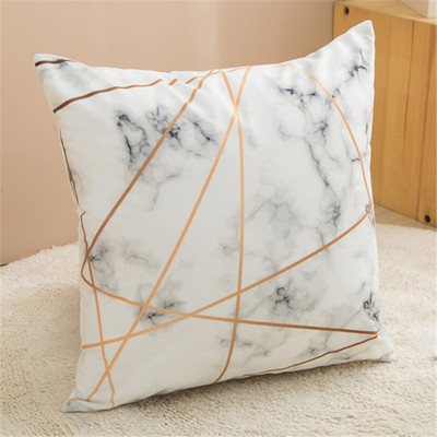 45 cm Modern Simple Marmură Lac Albastru Geometric Marmură Husă de pernă Decor canapea pentru casă Față de pernă Husă de pernă pentru dormitor Decorații