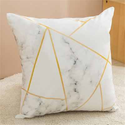 45 cm Modern Simple Marmură Lac Albastru Geometric Marmură Husă de pernă Decor canapea pentru casă Față de pernă Husă de pernă pentru dormitor Decorații