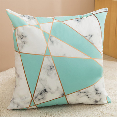 45 cm Modern Simple Marmură Lac Albastru Geometric Marmură Husă de pernă Decor canapea pentru casă Față de pernă Husă de pernă pentru dormitor Decorații