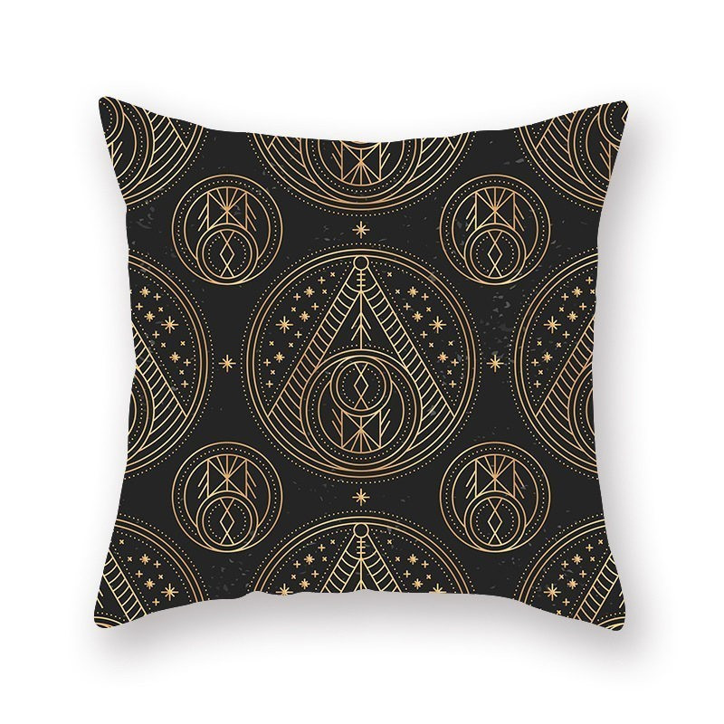 Arany bronzosító luxus geometriai párnahuzatok ananász pamut poliészter neoklasszikus párna párnahuzat kanapé dekoratív párnák