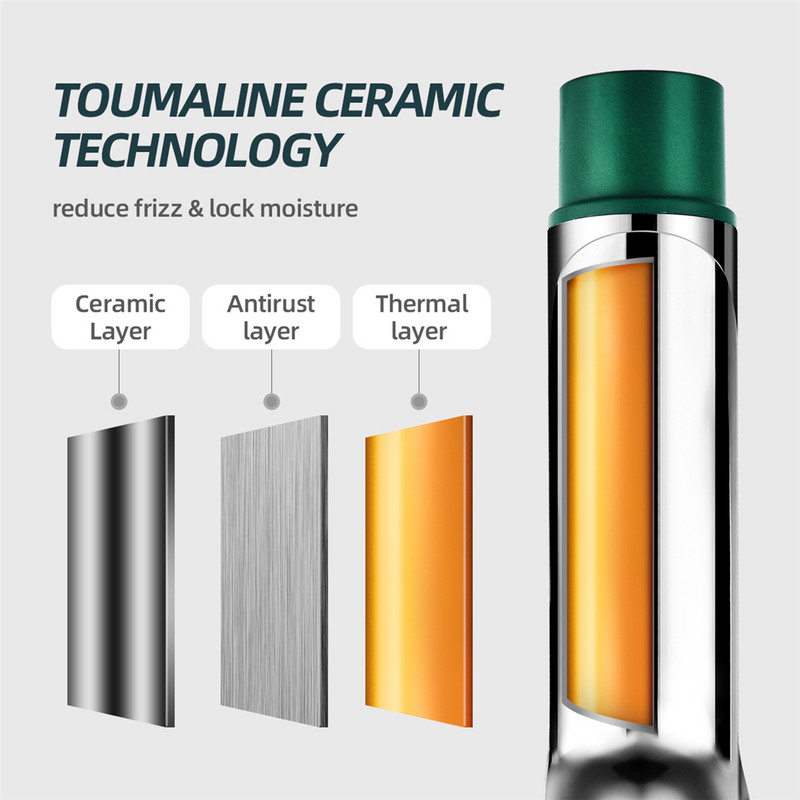 CkeyiN profesionalni uvijač za kosu 40 mm uvijač za kosu Keramički premaz Brzo zagrijavanje Štapić za uvijače Velike kovrče Alat za oblikovanje kose