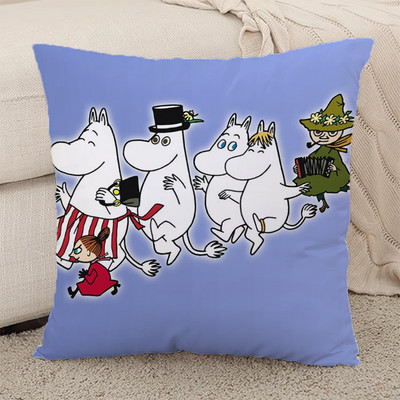 Hippo Moomines párnahuzatok párna dekorációhoz otthoni párnahuzatok 45*45 autós kanapé rövid plüss testpárnahuzat 45x45 párnák ágy