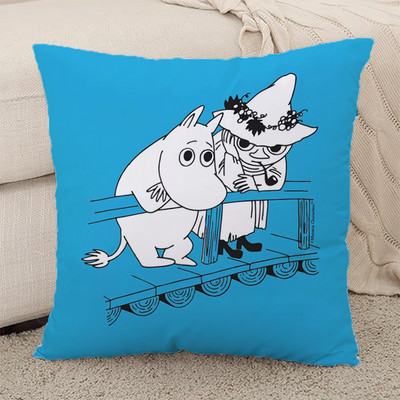 Hippo Moomines párnahuzatok párna dekorációhoz otthoni párnahuzatok 45*45 autós kanapé rövid plüss testpárnahuzat 45x45 párnák ágy