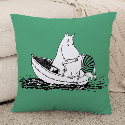 Hippo Moomines párnahuzatok párna dekorációhoz otthoni párnahuzatok 45*45 autós kanapé rövid plüss testpárnahuzat 45x45 párnák ágy
