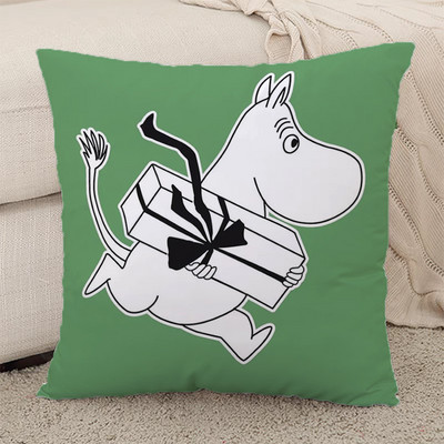 Hippo Moomines párnahuzatok párna dekorációhoz otthoni párnahuzatok 45*45 autós kanapé rövid plüss testpárnahuzat 45x45 párnák ágy