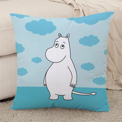 Hippo Moomines párnahuzatok párna dekorációhoz otthoni párnahuzatok 45*45 autós kanapé rövid plüss testpárnahuzat 45x45 párnák ágy