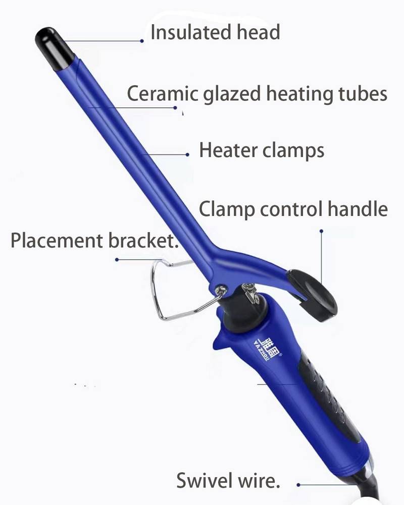 professzionális 9mm/13mm hajsütővas Hajhullám körte virág kúp Kerámia hajsütő pálca görgő szépség szalon Hajcsavarók