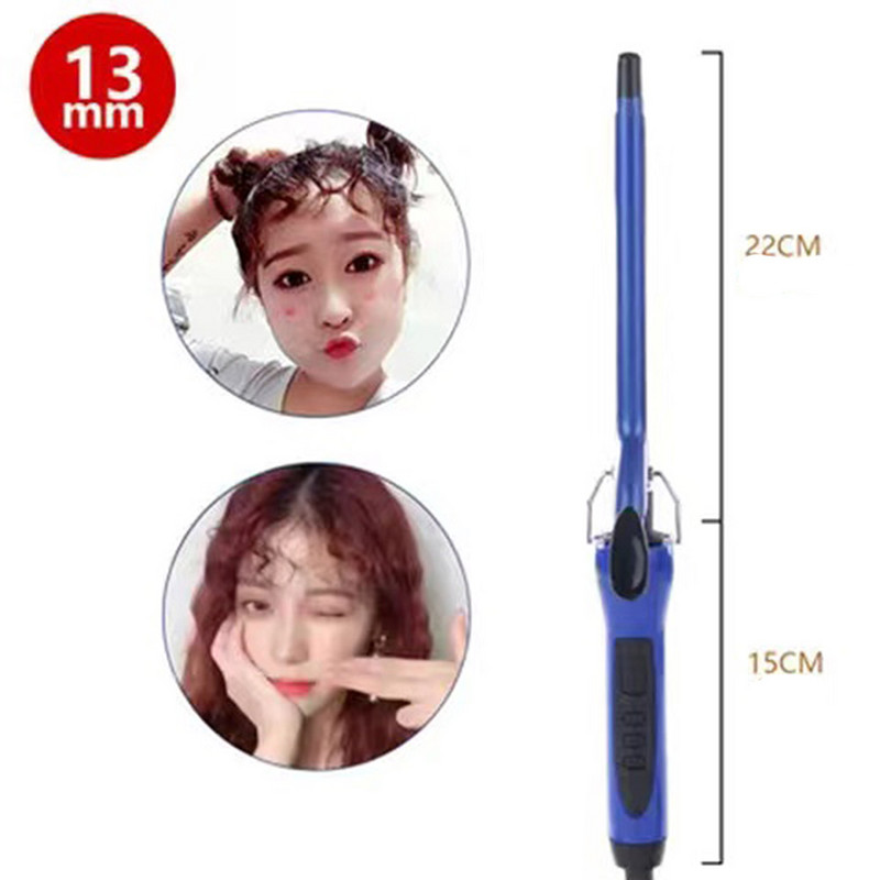 professzionális 9mm/13mm hajsütővas Hajhullám körte virág kúp Kerámia hajsütő pálca görgő szépség szalon Hajcsavarók