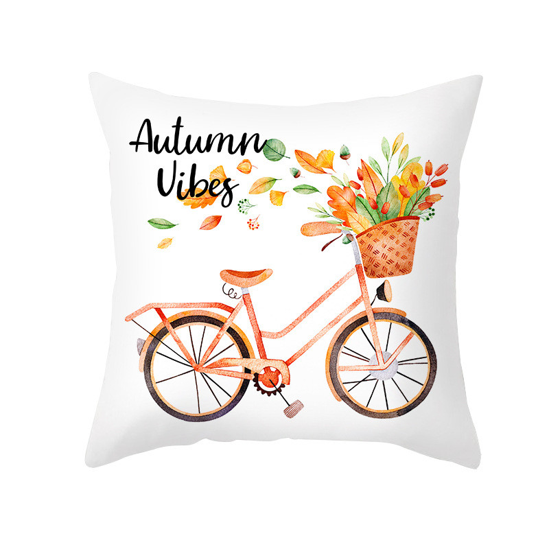 Husă de pernă pentru Ziua Recunoștinței Huse de pernă din frunze de arțar cu dovleac Husa de pernă de toamnă de toamnă de ziua Recunoștinței.