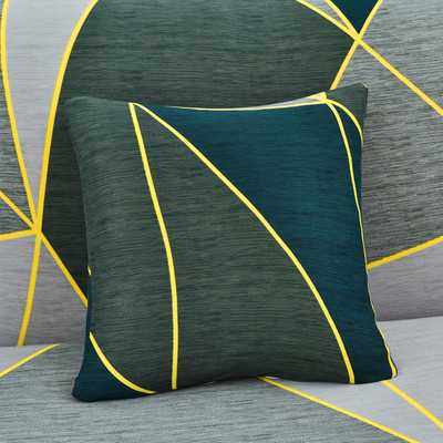 husă de pernă elastică elastică cu zăbrele pătrate imprimate pentru pernă 45X45cm