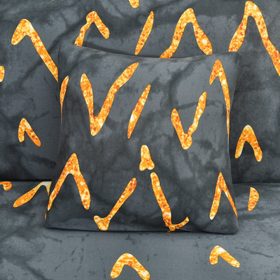 husă de pernă elastică elastică cu zăbrele pătrate imprimate pentru pernă 45X45cm