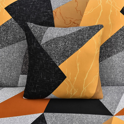 husă de pernă elastică elastică cu zăbrele pătrate imprimate pentru pernă 45X45cm