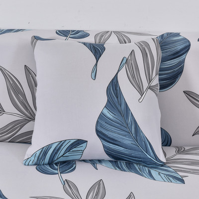 husă de pernă elastică elastică cu zăbrele pătrate imprimate pentru pernă 45X45cm